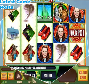 Wizard of oz slot machine game